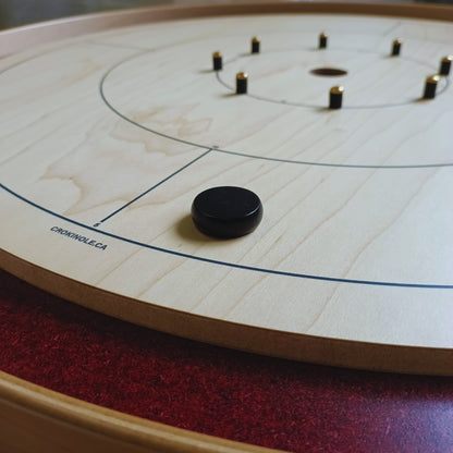 26 Crokinole Discs (Black & Lime Green)