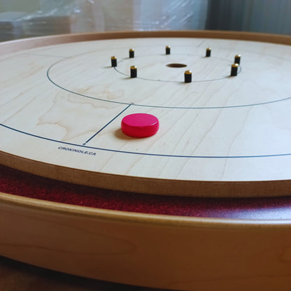 26 Crokinole Discs (Orange & Pink)