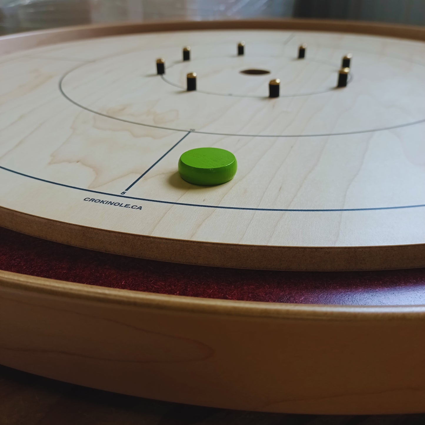 100 Lime Green Crokinole Discs