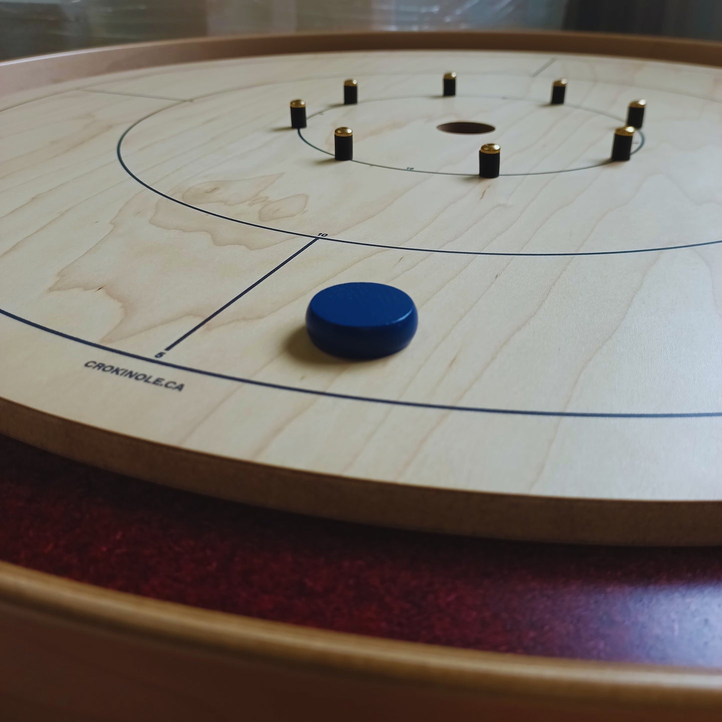 26 Crokinole Discs (Red & Blue)