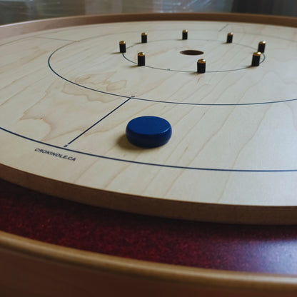 26 Crokinole Discs (Red & Blue)