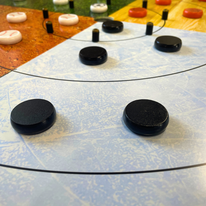 The Sports Faceoff Board - Ultimate Crokinole Bundle
