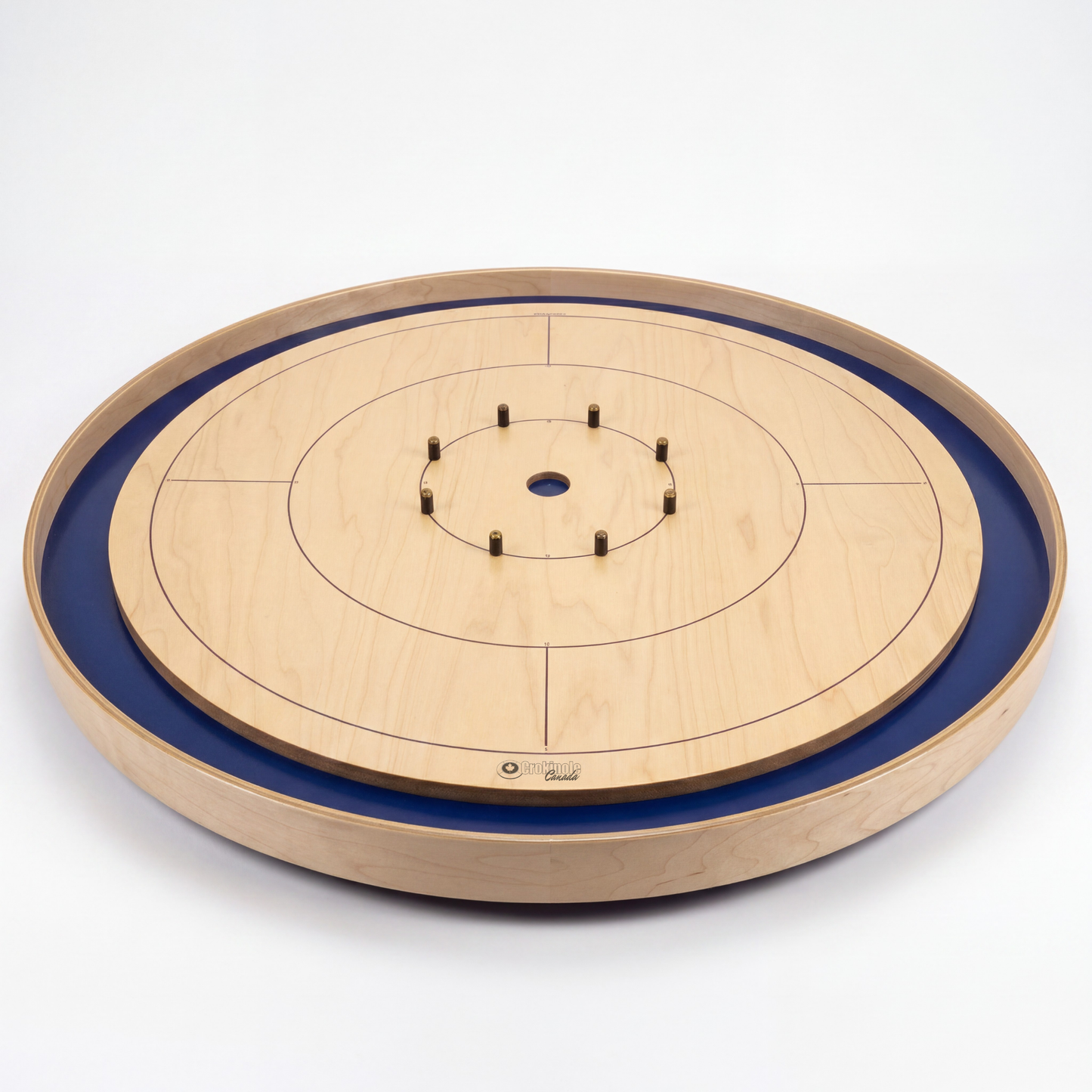 The Royal Blue by Crokinole Canada - Tournament Board Game Set - Meets NCA Standards