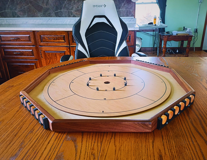 Locked N' Loaded - Pack of 4 Mountable Crokinole Disc Units for Round & Octagon Boards