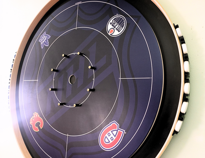 Locked N' Loaded - Pack of 4 Mountable Crokinole Disc Units for Round & Octagon Boards