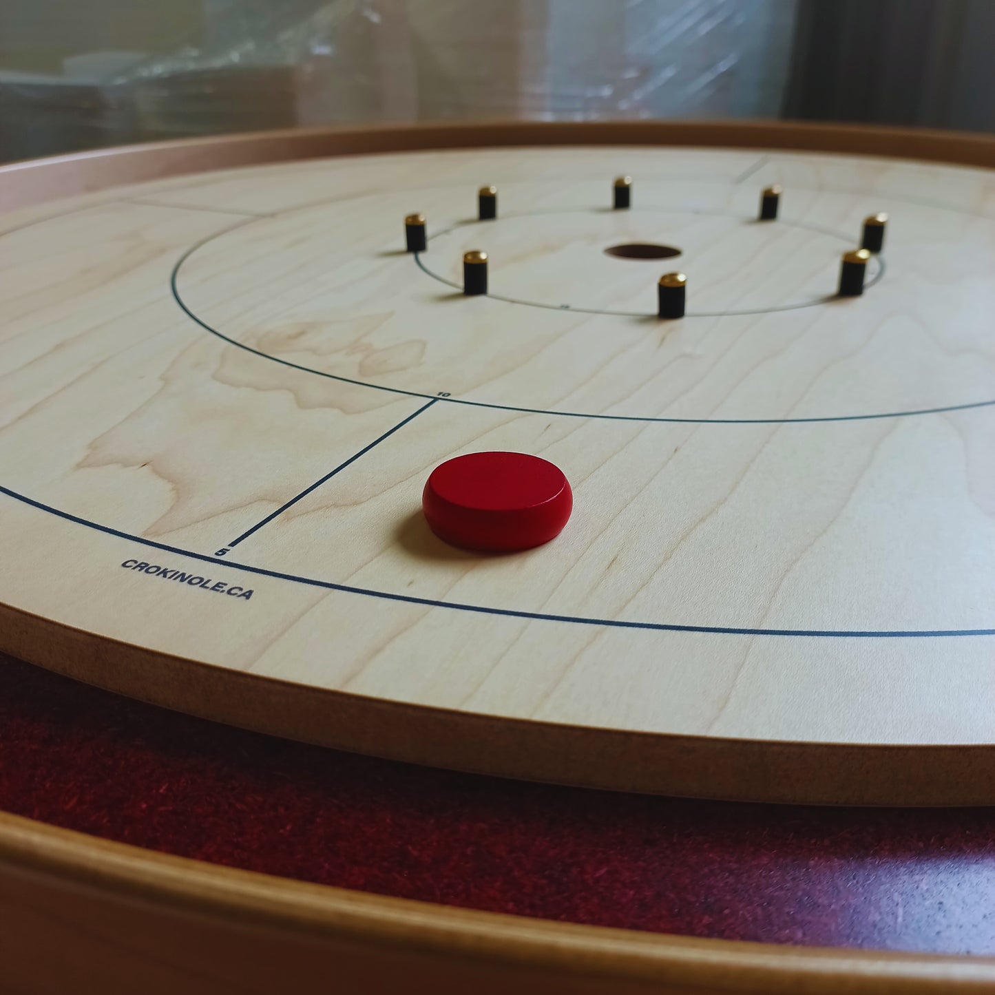 26 Crokinole Discs (Red & Blue)