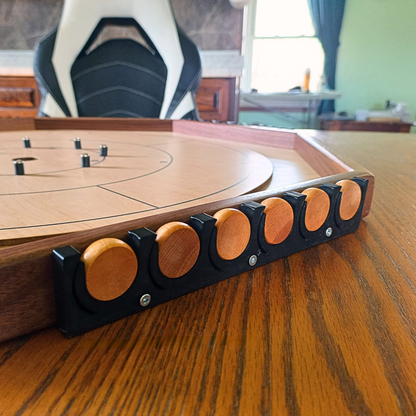 Locked N' Loaded - Pack of 4 Mountable Crokinole Disc Units for Round & Octagon Boards
