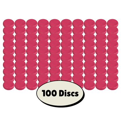 100 Pink Crokinole Discs