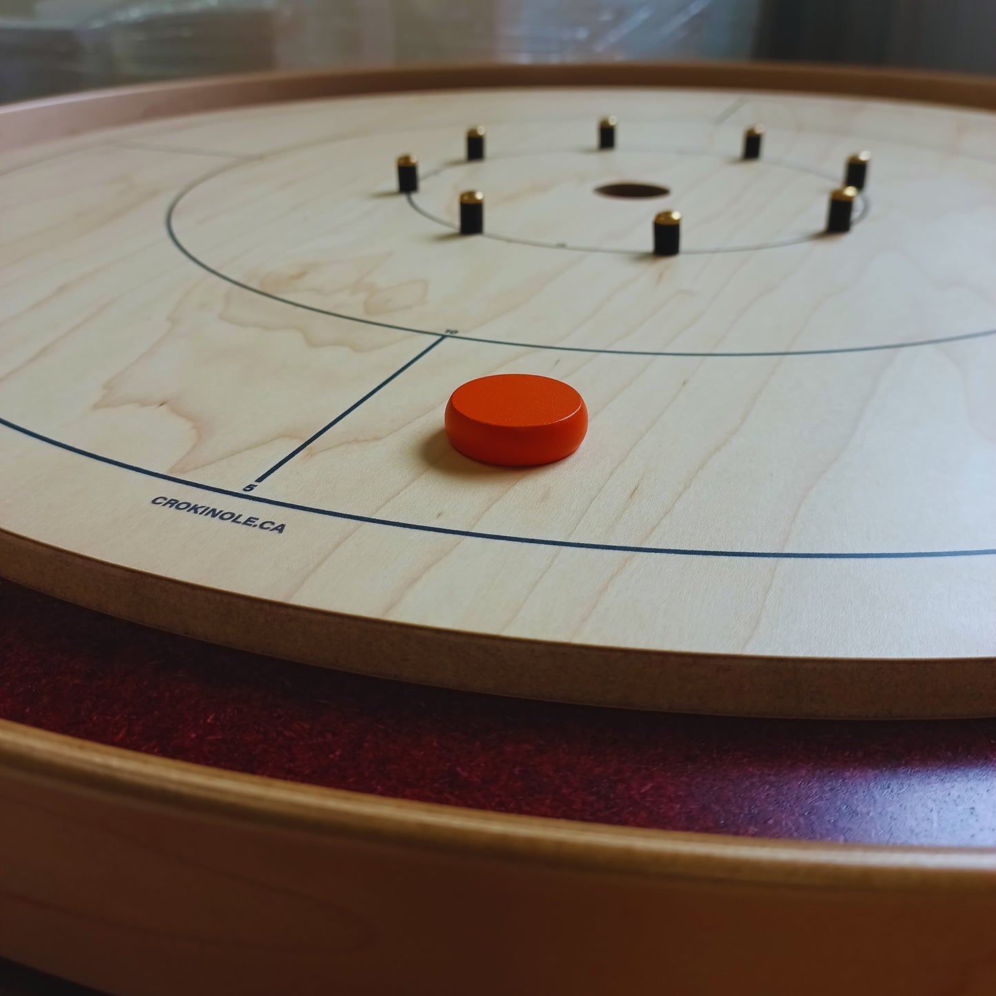 26 Crokinole Discs (Orange & Pink)