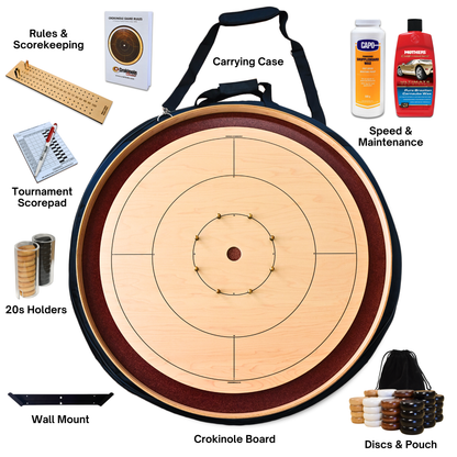 The Royal Red - Ultimate Crokinole Bundle