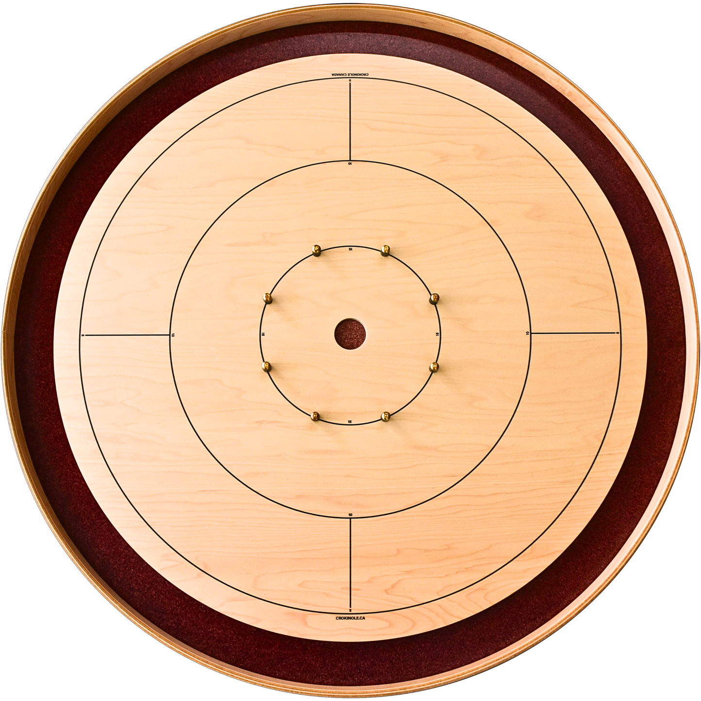 The Royal Red by Crokinole Canada - Tournament Crokinole Board Game Set - Meets NCA Standards