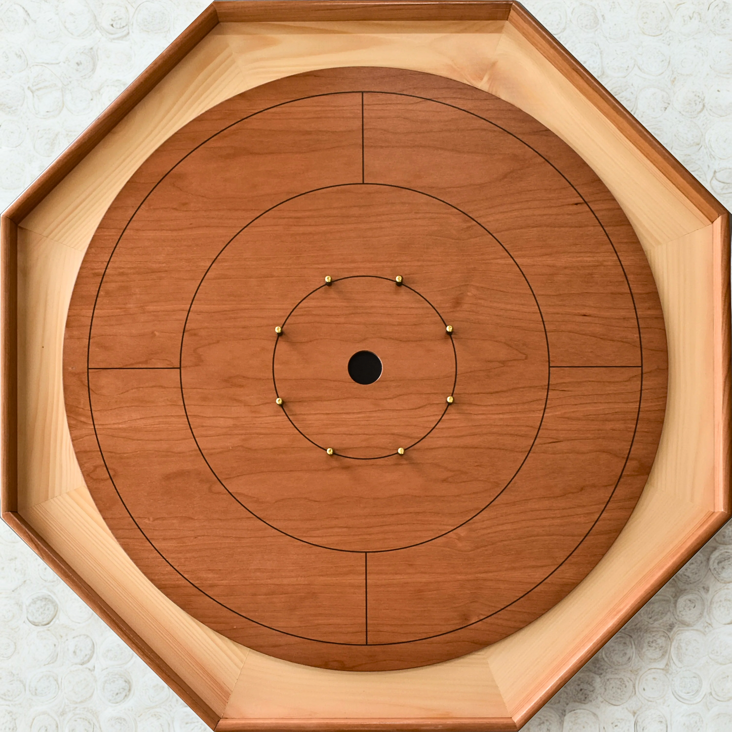 Cherry Hill Blossom - Traditional Crokinole Board Game Set