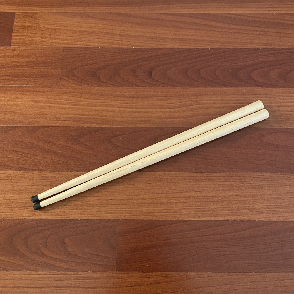 Set of 2 Plain Crokinole Cue Sticks - 21" Length