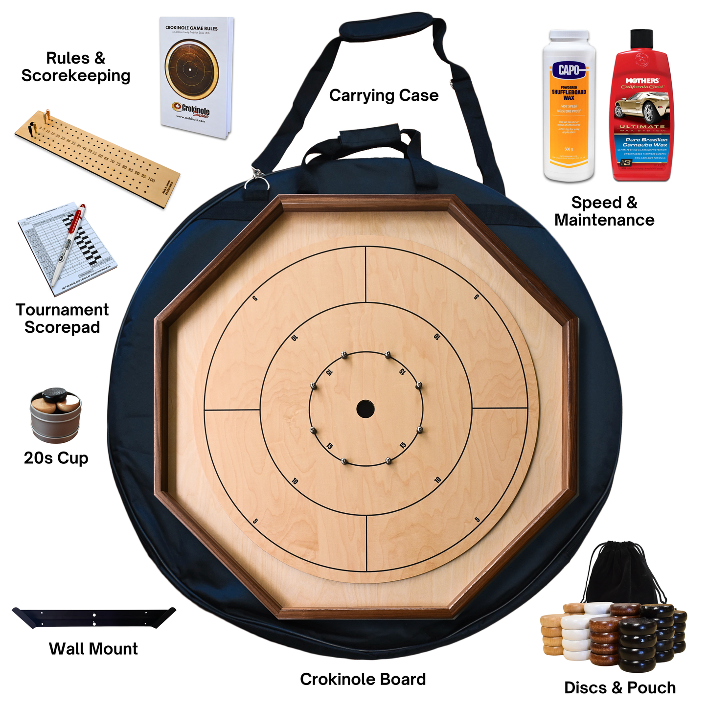 The Deluxe - Ultimate Crokinole Bundle