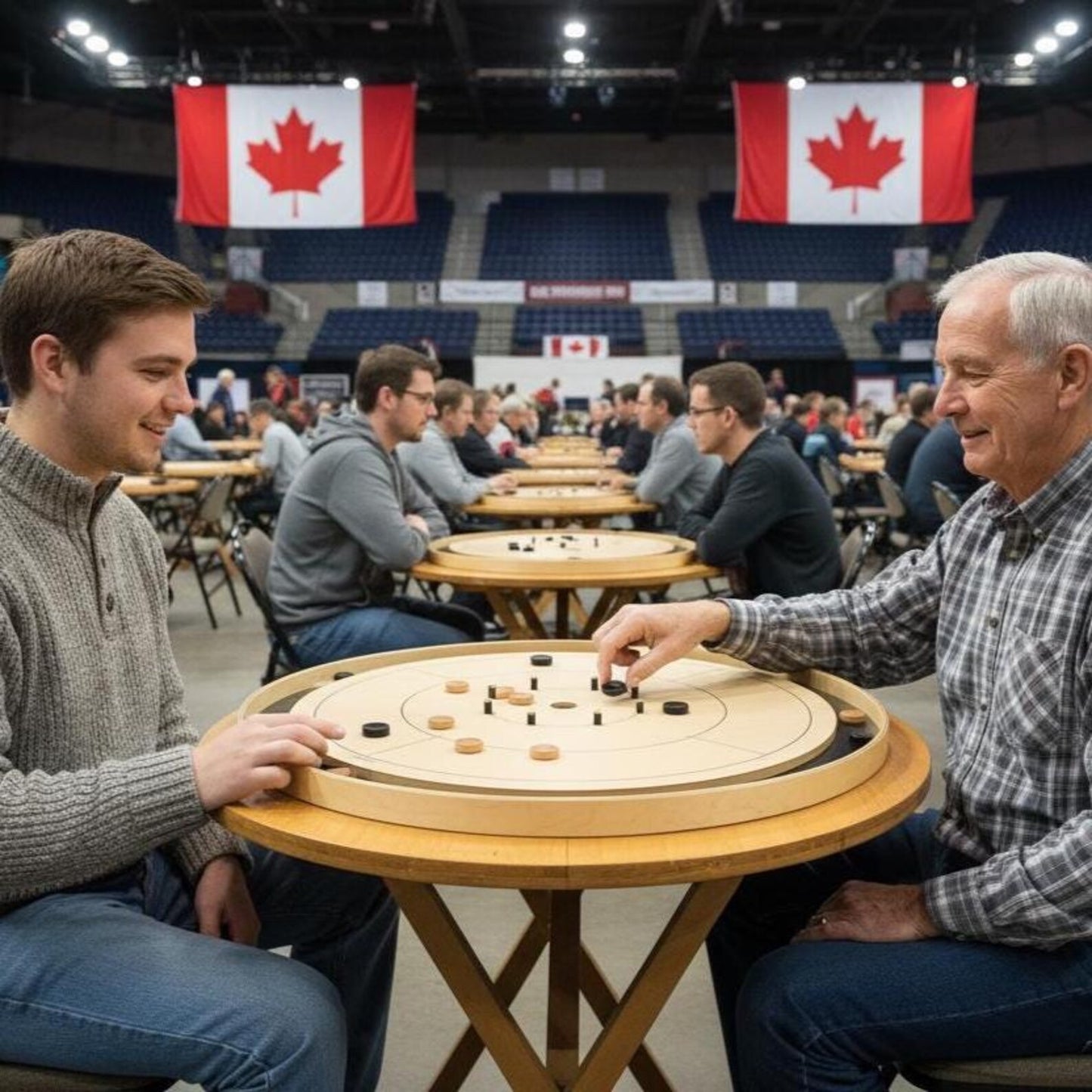 The Crokinole Canada (With Branding) - Ultimate Crokinole Bundle