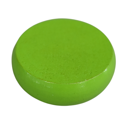 26 Crokinole Discs (Black & Lime Green)