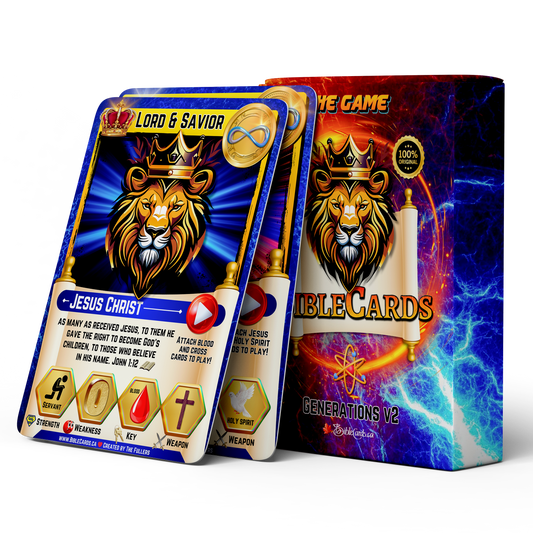 Generations V2 Bible Cards Game - Pack of 72 Playing & Trading Cards