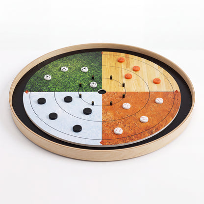 The Sports Faceoff Board - Ultimate Crokinole Bundle