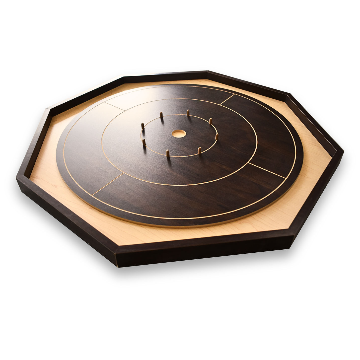 Walnut Crokinole Board - Ultimate Crokinole Bundle